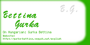 bettina gurka business card